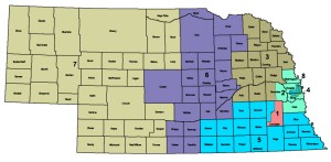Nebraska Regents color map