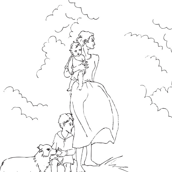 Mural coloring page