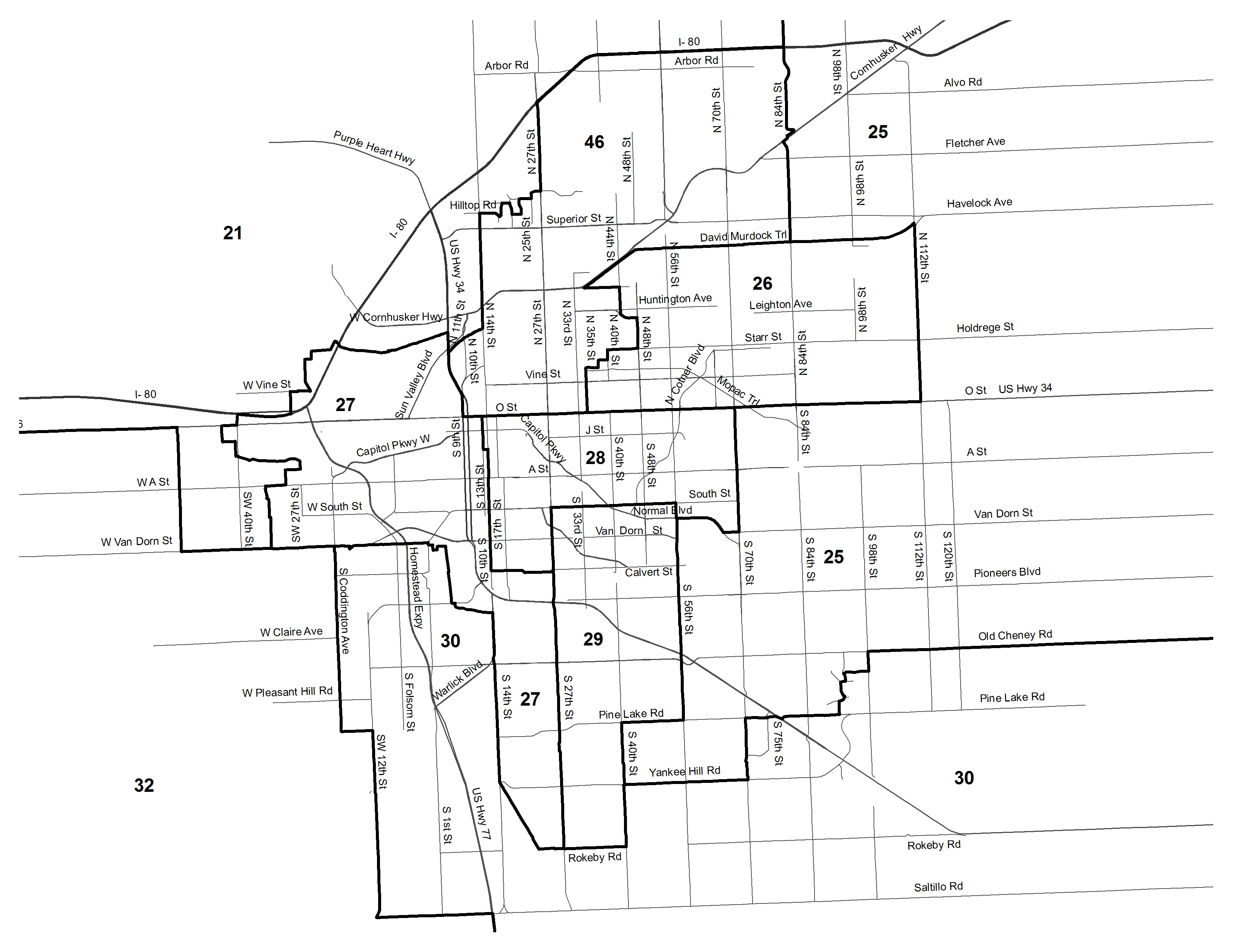 Lincoln Nebraska Zip Code Map Nebraska Legislature   Maps Clearinghouse