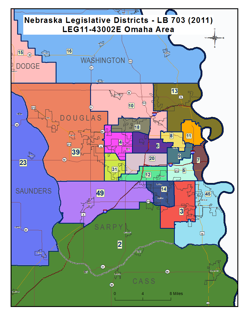 Omaha Ne Zip Code Map Nebraska Legislature   Maps Clearinghouse