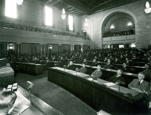 The first day of the Nebraska Unicameral Legislature