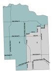 Cedar County congressional district color map