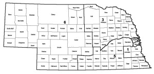 Nebraska court color map
