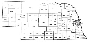 Nebraska Regents color map