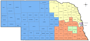 Nebraska court color map